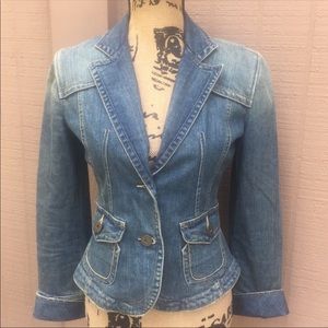 DKNY Denim Blazer Jacket EUC